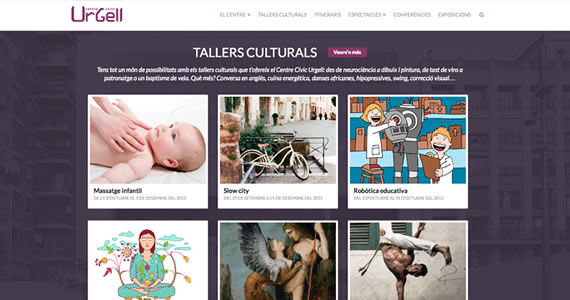 Imagen del web del centro cívico Urgell